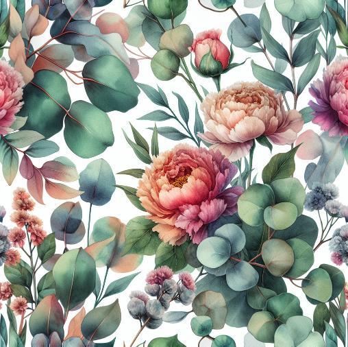 Viscose jersey, Blomster